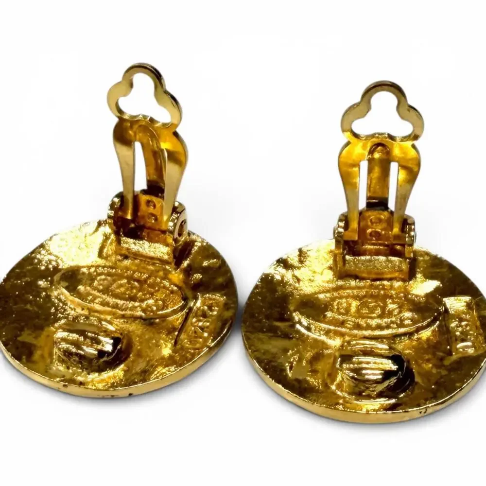 Chanel Cc Logo Clip-On Earrings Metal #266419C83B